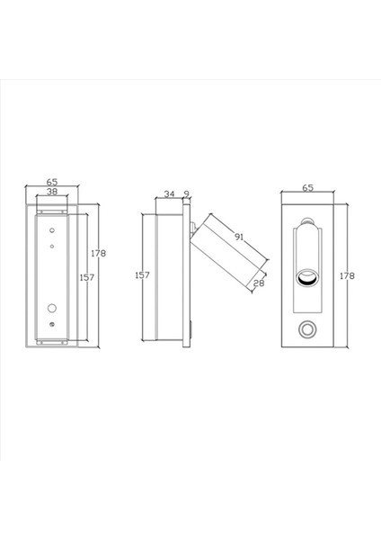 3x Okuma Işıkları Başlık Duvar Işığı Okuma Işık Gömülü Push Switch Oturma Odası Için Duvar Lambaları Yatak Odası Siyah (Yurt Dışından) fırsatları