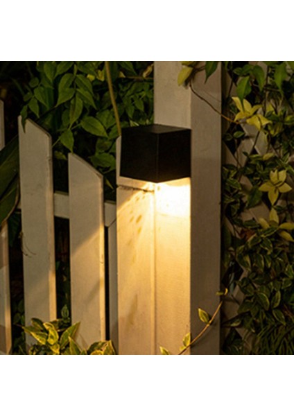 2x Güneş Işığı -Outdoor Bahçe Kare Duvar Lambası Güneş Işığı Sensörü Su Geçirmez Avlu Bahçe Balkon Çit Dekorasyon Lambası (Yurt Dışından) fiyatları