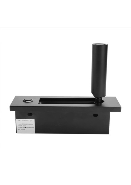 Okuma Işıkları Başlık Duvar Işığı Okuma Işık Gömülü Push Switch Oturma Odası Için Duvar Lambaları Yatak Odası Siyah (Yurt Dışından)