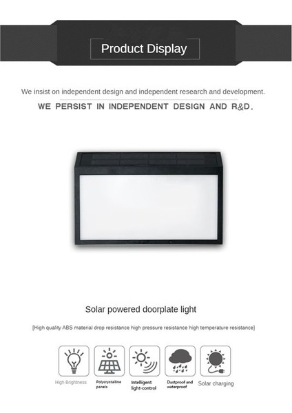 Güneş Kapısı Işık Adresi Gösterge Numarası Plaka Güneş Adres Işareti Işık Adres Plakası Açık Su Geçirmez (Yurt Dışından) fiyatları