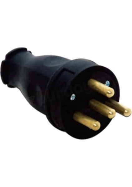 Kauçuk Erkek Trifaze Fiş 3X25A 380V