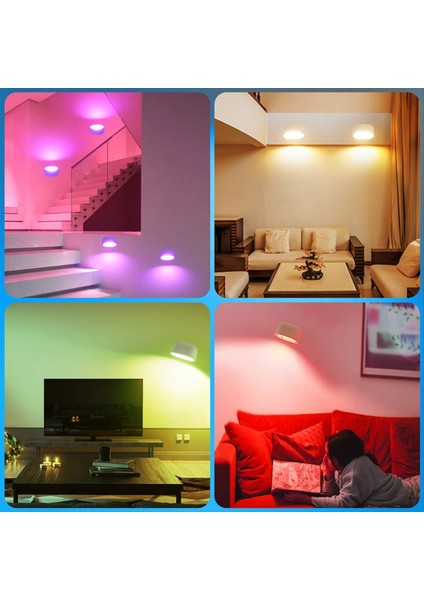 LED Duvar Işığı Şarj Edilebilir 360 ° Döndürülebilir Lamba 5 Parlaklık Seviyeleri Rgb Gece Işık Dokunuşu ve Uzaktan Çizin (Yurt Dışından) fırsatları