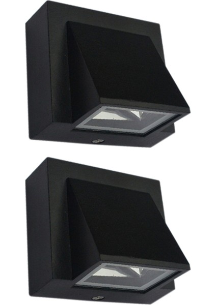 2x 5W Modern LED Duvar Işığı Açık Su Geçirmez Duvar Lambası Koridor Için Avlu Kapısı Teras Balkon Bahçesi (Yurt Dışından)