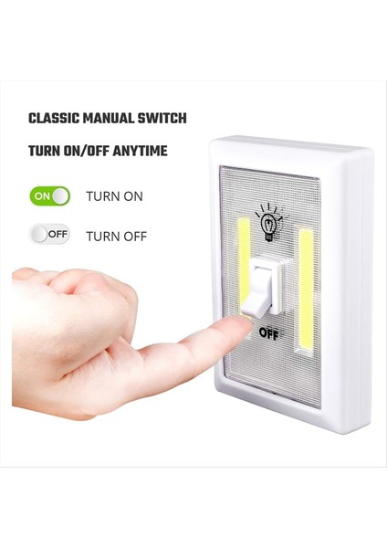 4 Paket Dolap Işığı Pille Çalışan Musluk Işığı Süper Parlak Anahtar Işığı Dolap Aydınlatması Altında Duvar Montajı (Yurt Dışından) modelleri