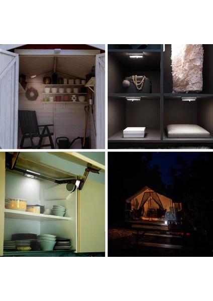 4 Paket Dolap Işığı Pille Çalışan Musluk Işığı Süper Parlak Anahtar Işığı Dolap Aydınlatması Altında Duvar Montajı (Yurt Dışından) fırsatları