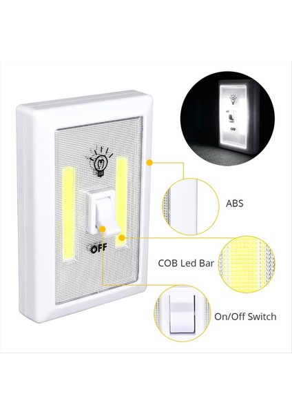 4 Paket Dolap Işığı Pille Çalışan Musluk Işığı Süper Parlak Anahtar Işığı Dolap Aydınlatması Altında Duvar Montajı (Yurt Dışından) indirimleri