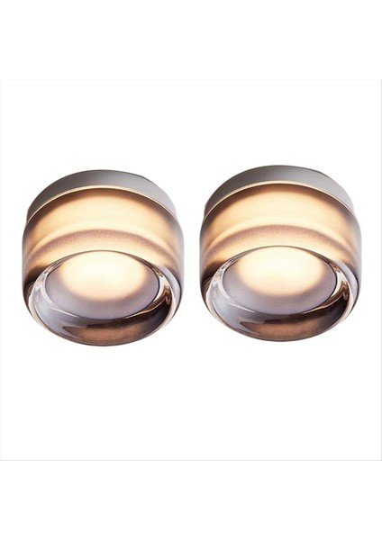 2 LED Duvar Lambaları Oturma Odası Modern LED Duvar Lambası Iskandinav Lüks Gece Işığı Içbükey - Gri (Yurt Dışından)