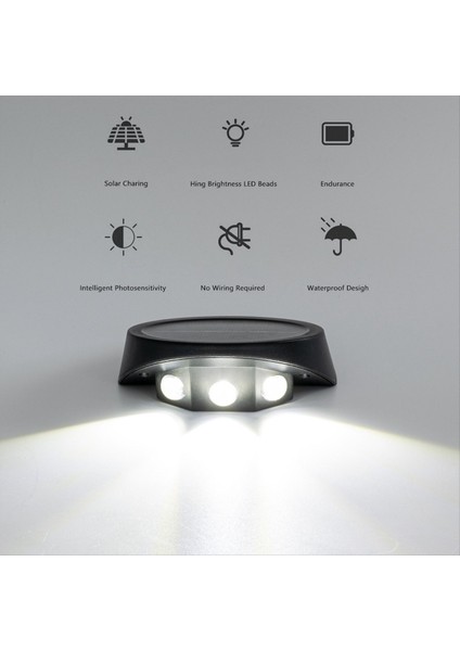 Güneş Açık Işıklar Ev Bahçe Işıkları Duvar Işıkları Merdiven Korkulukları Dekoratif Işık Beyaz Işık (Yurt Dışından) indirimleri