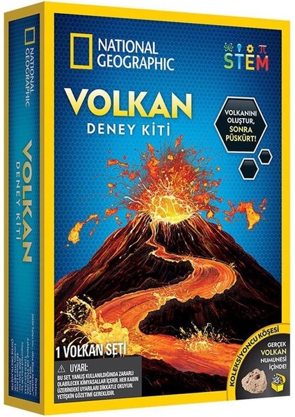 NAT02002 National Geographic Volkan Deney Kiti - Trvolcano2 +8 Yaş indirimleri