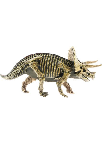 Sert Plastik Dinozor Figürü Triceratops