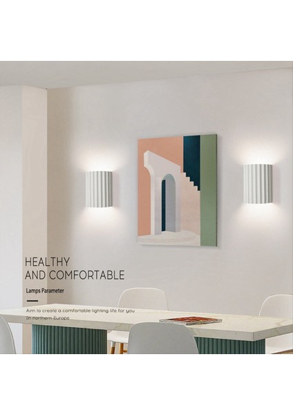 Yatak Odası Duvar Lambası Ev Giriş Koridor Oturma Odası Lambası Reçine Duvar Lambası Kapalı Duvar Lambası Başucu Lambası (Beyaz) (Yurt Dışından) modelleri