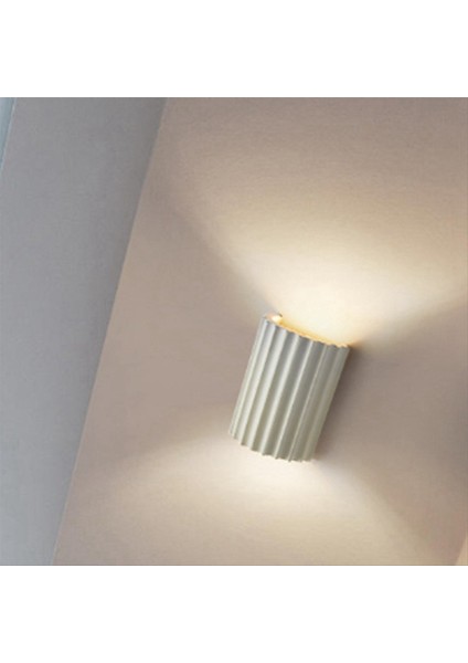 Yatak Odası Duvar Lambası Ev Giriş Koridor Oturma Odası Lambası Reçine Duvar Lambası Kapalı Duvar Lambası Başucu Lambası (Beyaz) (Yurt Dışından) fırsatları