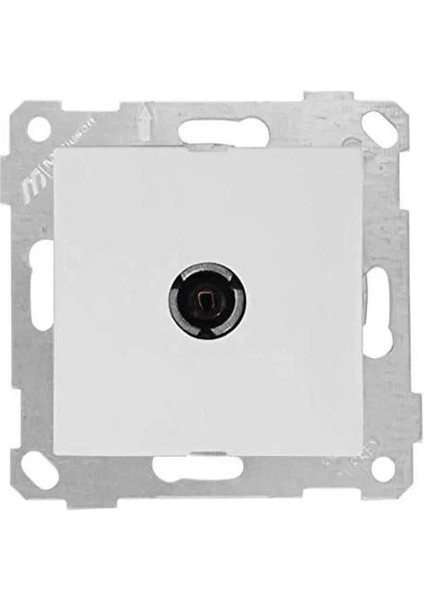 Beyaz Tv Prizi F Konnektörlü Çerçevesiz - Priz ve Anahtar Için Uyumlu Çerçeve fiyatları