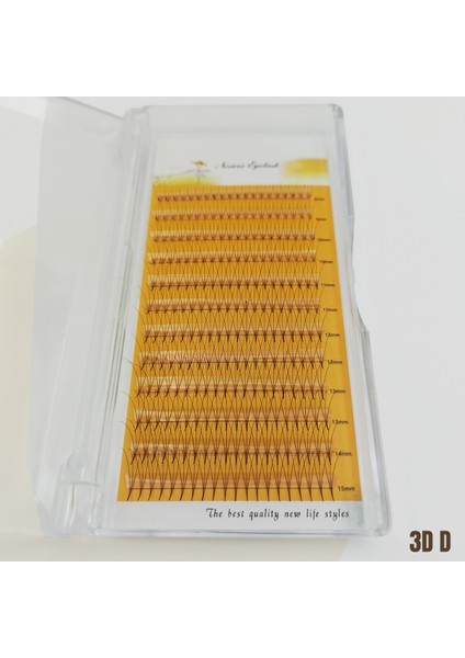 3D Hazır Demet Ipek Kirpik 0.07 D Kıvrım 8-15MM fiyatları