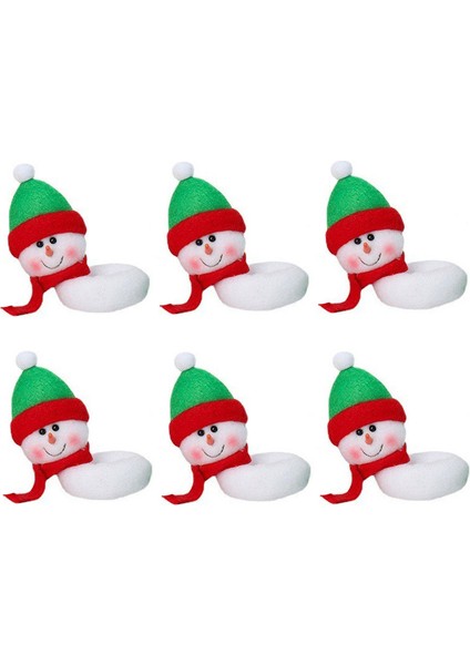 Noel Şarap Kadehi Süsü Noel Baba, Kardan Adam ve Geyik Şekilli Kadeh Kılıfı (Yurt Dışından) indirimleri