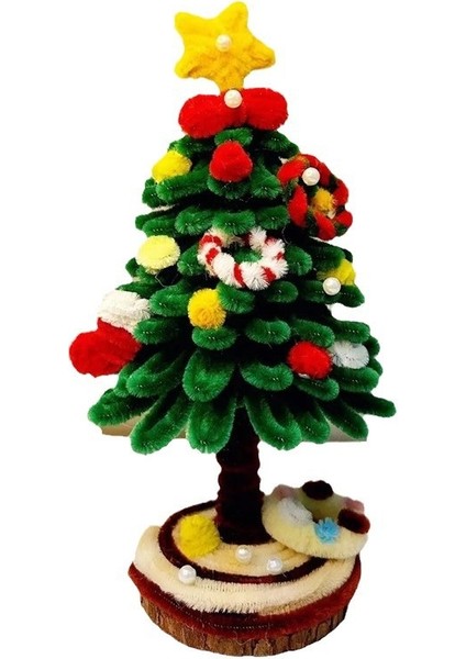 Noel Ağacı Süsleme Malzemesi Seti, El Yapımı Dıy, Kesime Gerek Duymayan Noel Ağacı (Yurt Dışından)