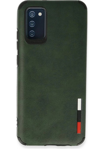 Samsung Galaxy A03S Kılıf Loop Deri Silikon - Yeşil (K95)