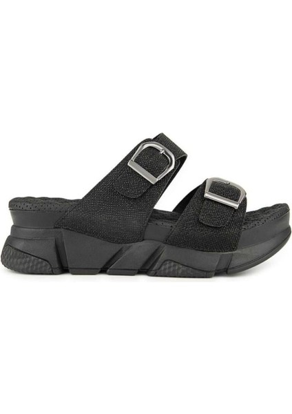 Kiirus Suni Deri Ortopedik Dolgu Topuk Terlik – Yazlık Kadın Model