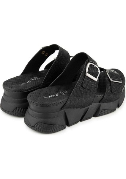 Kiirus Suni Deri Ortopedik Dolgu Topuk Terlik – Yazlık Kadın Model modelleri