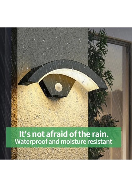 Modern Açık Su Geçirmez Duvar Işık Sundurma Bahçe Işık Aydınlatma Ekipmanı Duvar Işığı Insan Vücudu Indüksiyon Işığı (Yurt Dışından) modelleri