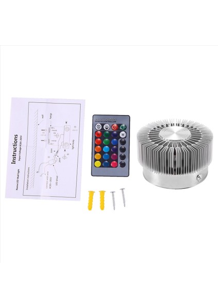 6x 3W Renkli Rgb Ayçiçeği Duvar Lambası Iç Mekan Dekorasyon Koridor Koridoru Restoran Için Modern LED Aydınlatma (Yurt Dışından) fiyatları