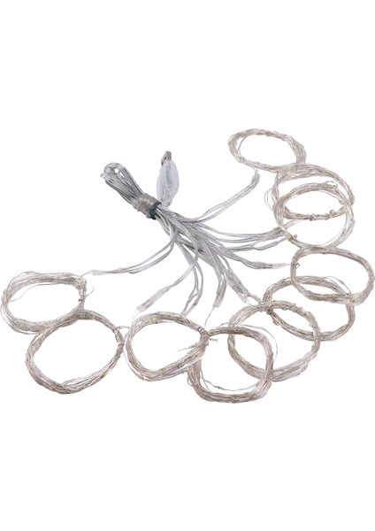 Beyaz Işık 300 LED Perde Peri Işıkları USB String Duvar Asma Parti Uzaktan Kumanda Beyaz (Yurt Dışından) modelleri
