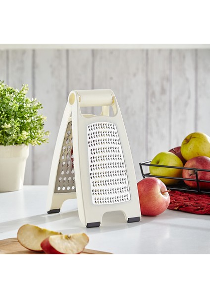 Katlanır Rende Qlux Paslanmaz Çelik Rende L-00738 Bpa Içermez 2 Taraflı Rende