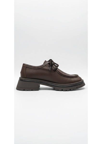 Kahverengi Kadın Hakiki Deri Ayakkabı 628.5547