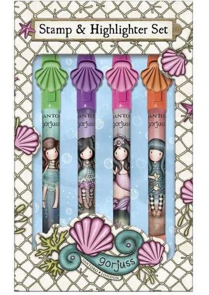 Gorjuss Rulo Damga ve Fosforlu Kalem Seti 1293GJ01