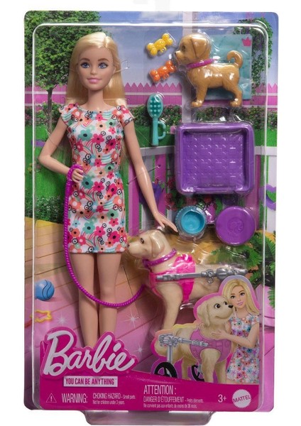 HTK37 Barbie ve Engelli Köpeği Oyun Seti