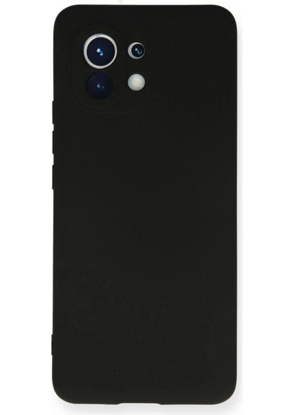 Xiaomi Mi 11 Kılıf Nano Içi Kadife Silikon - Siyah (K95)