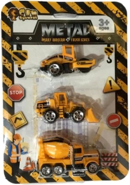 8849 Kartela 3 Lü Metal Iş Araçlar