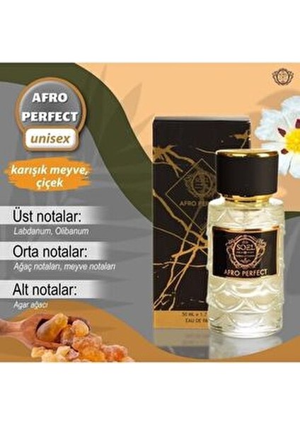 Soel Afro Perfect Parfüm EDP 50 ml Unisex Şekerli Koku ile Dikkat Çekici fırsatları
