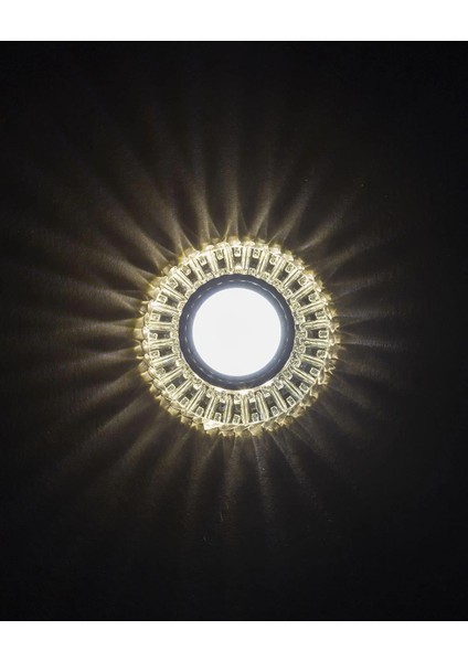 Noas YL65 1727 Troya LED Çerçeveli 4000K Kristal Cam Spot Kasa - Priz ve Anahtar Için Uyumlu Çerçeve fiyatları