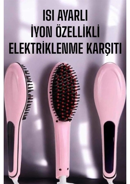 Saç Düzleştirici Tarak Isı Ayarlı Yıpranma Önleyici Düzleştirici Fön Tarak fiyatları