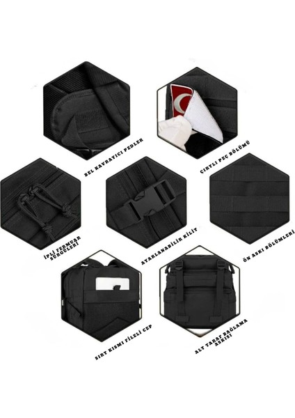 Askeri Taktik Sırt Çantası - Dağcı Kamp Çantası 1130