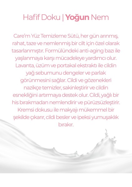 Yüz Temizleme Sütü