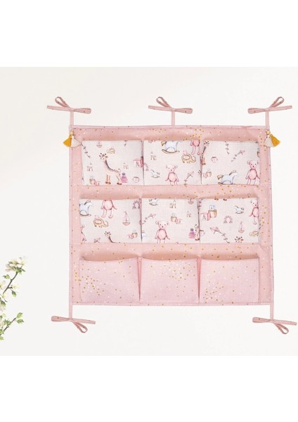 Baby 9 Cepli Bağlamalı Beşik Kenarı Düzenleyici (Pembe) modelleri