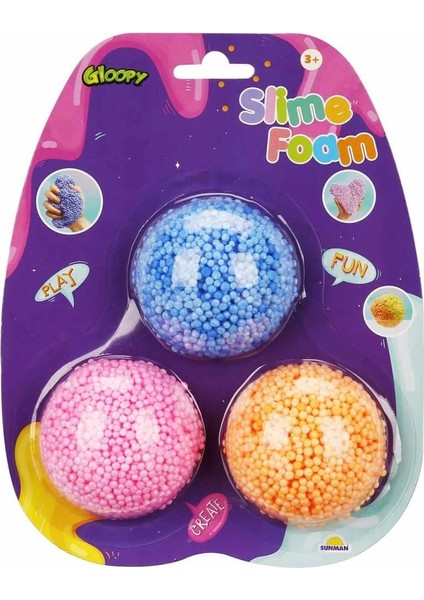 S00003740 Slime Köpük 3 Lü 2,5gr Krtl -Sun
