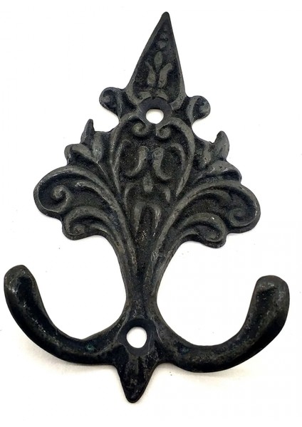 Eco Lounge Antika Tarz Dekoratif Pirinç Çam Figürlü Askı - 98X57 Mm, Oksit