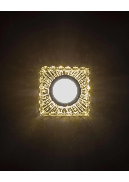 Noas YL65 1737 Selen LED Çerçeveli 4000K Kare Kristal Cam Spot Kasa - Priz ve Anahtar Için Uyumlu Çerçeve fiyatları