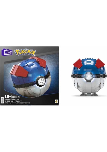 HMW04 Mega Pokémon™ Jumbo Pokeball 299 Parça +10 Yaş modelleri