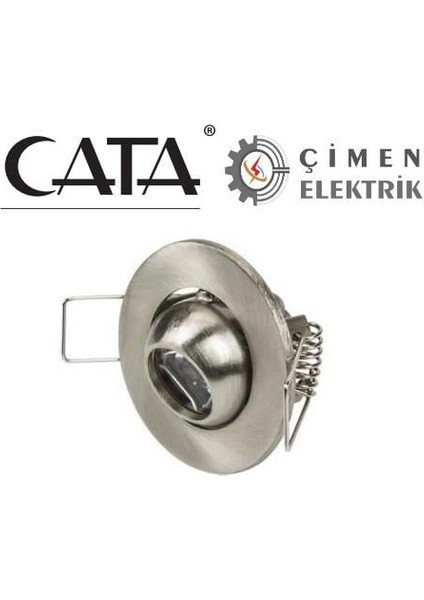 Cata Ct 5268 1.5W Satin Kasa LED Spot 6400K Beyaz Işık
