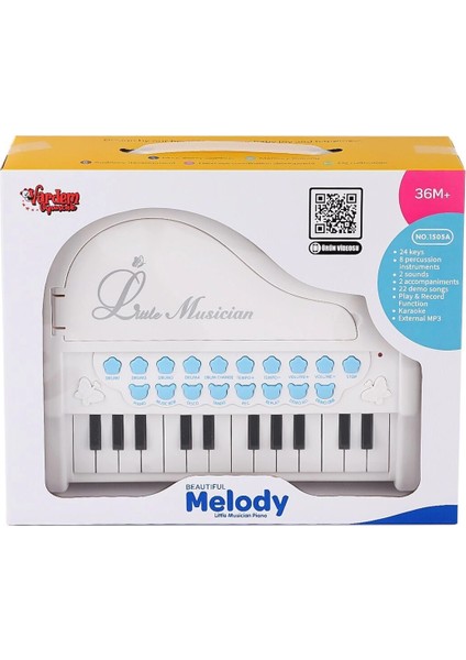 BAO-1505A Mikrofonlu Mini Piano 24 Tuş Mp3 Çalar