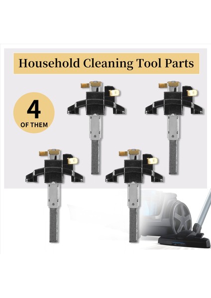 4 Adet Elektrikli Süpürge Elektrik Motoru Karbon Fırçaları Aksesuarları Dayanıklı (Yurt Dışından) indirimleri