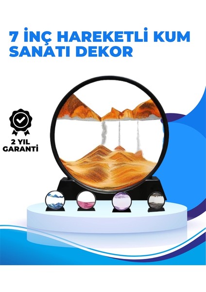 Döndürülebilir Dinamik Kum Tablosu – Stres Giderici, Yüksek Kaliteli Cam ve Doğal Kum ile Sanatsal Masa Dekoru