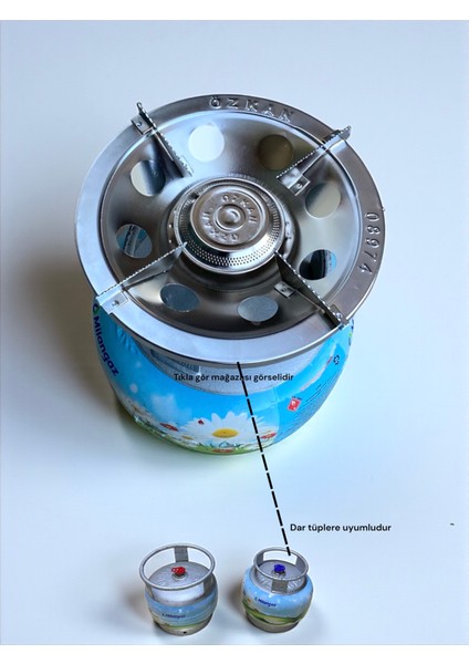 Piknik Tüpü Başlık Ipragaz Milangaz Aygaz Her Marka Dar Çember Tüpe Uyumlu Küçük Tüp Başlığı