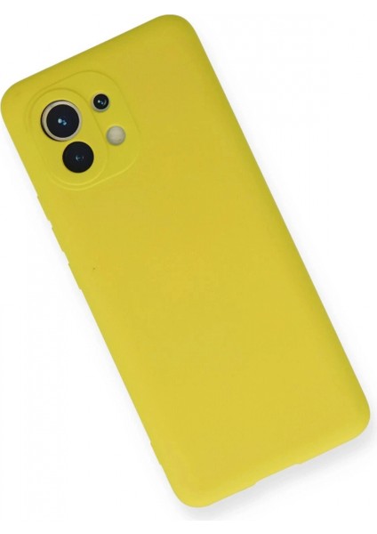 Xiaomi Mi 11 Kılıf Nano Içi Kadife Silikon - Sarı (K95) modelleri