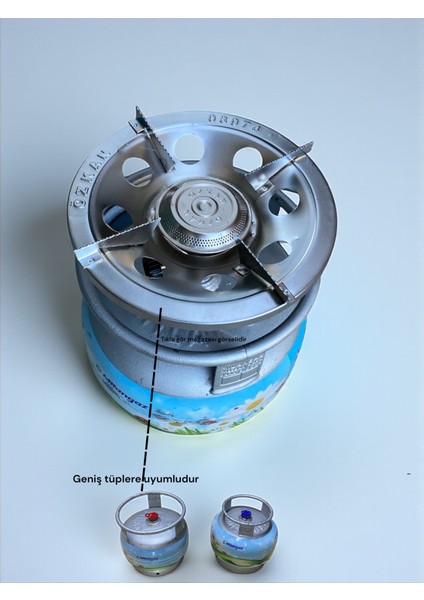 Küçük Tüp Başlığı Aygaz Milangaz Ipragaz Her Marka Geniş Çember Tüpe Uyumlu Piknik Tüp Başlığı