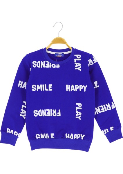 Erkek Çocuk Sweatshirt Baskılı 2 İplik Şardonlu